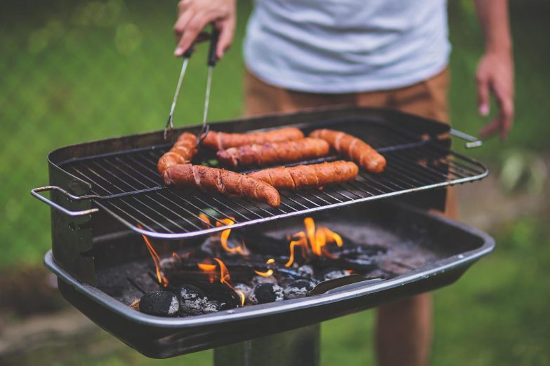 Barbacoa en jardín