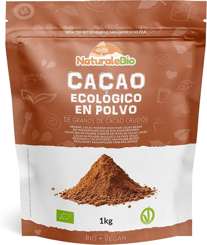 El cacao puro en polvo bio NaturaleBio 